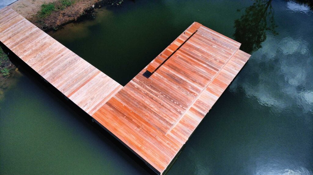 Kiawah pond dock