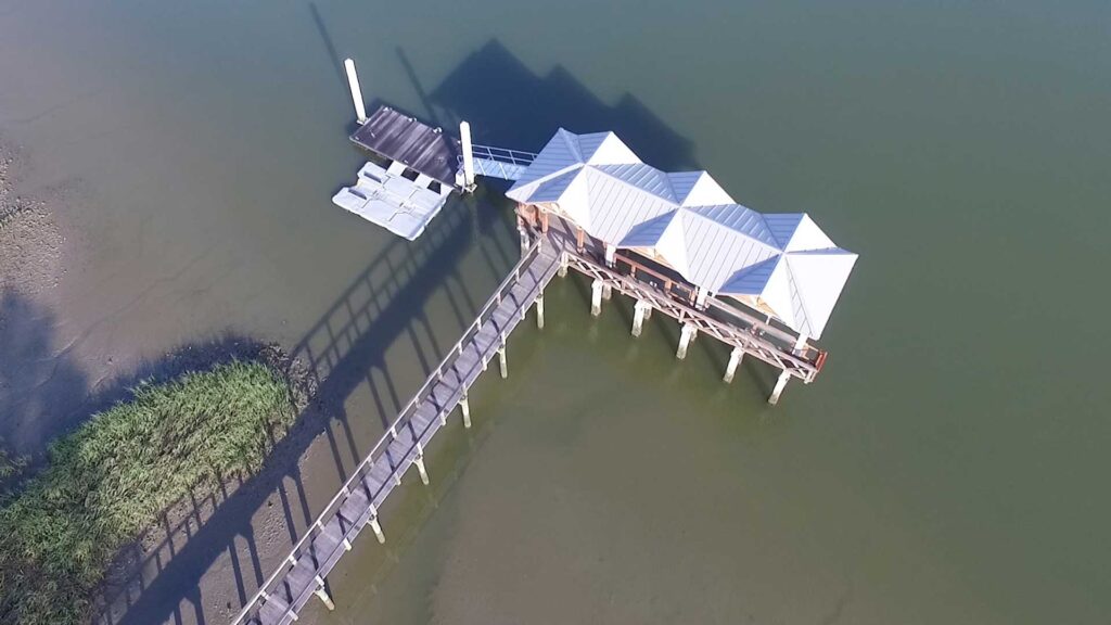 Spillway dock structure