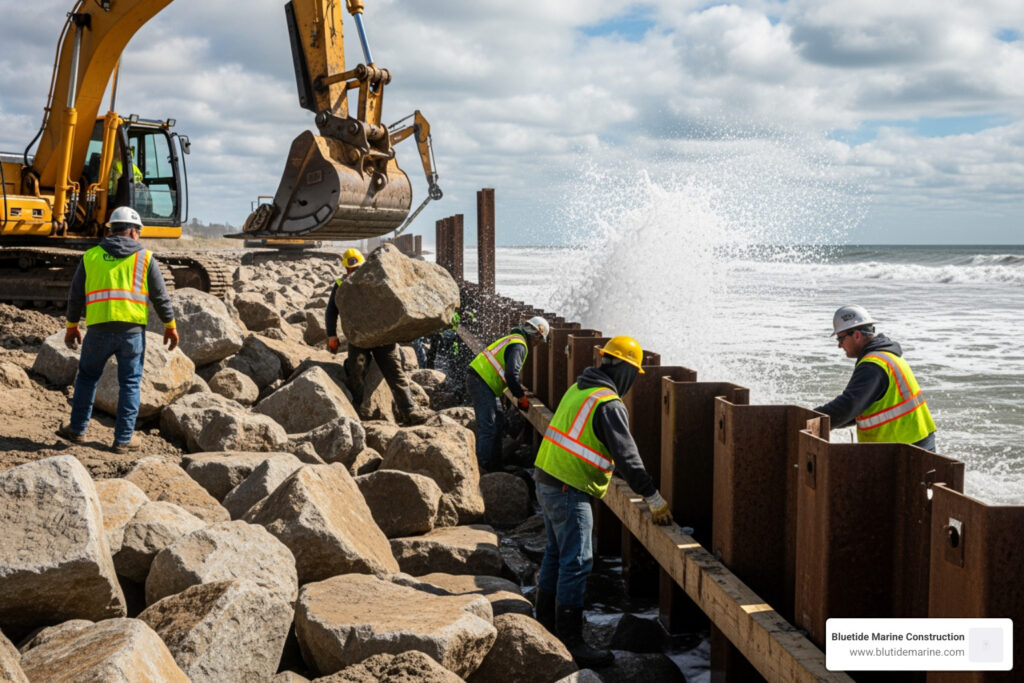 building a seawall