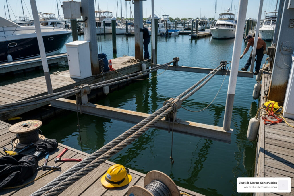 boat lift cable replacement