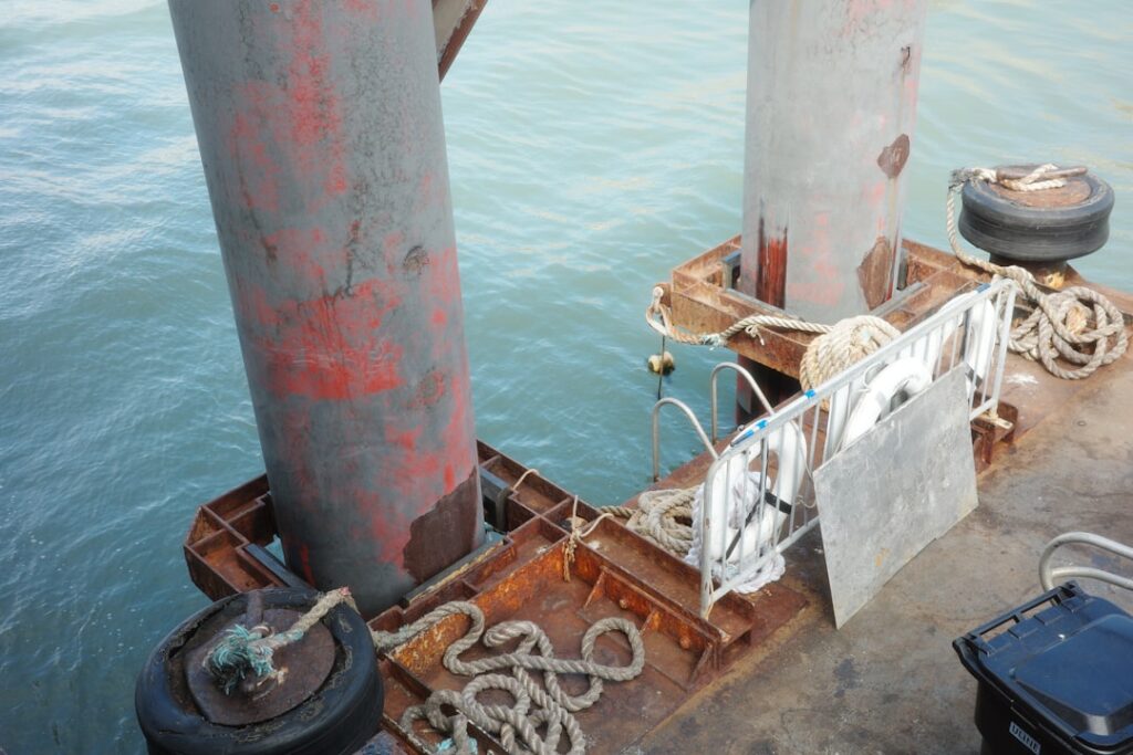 boat dock piling repair
