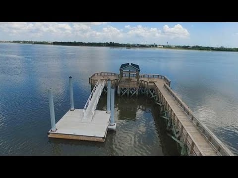 Higgins Pier — Fixed pier & floating dock by BluTide Marine Construction