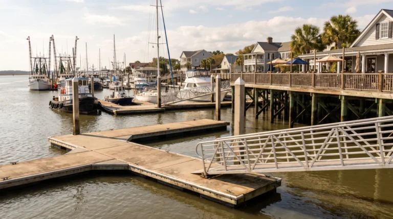 Marine Construction for Waterfront Restaurants, Marinas and Working Docks in Charleston